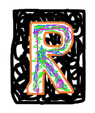 字母R