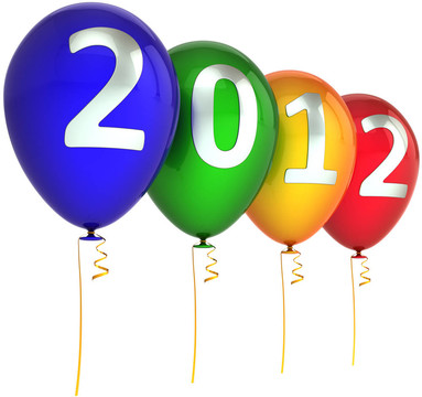 新年快樂(lè)2012氣球