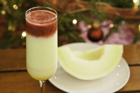 Honeydew Melon的水果冰沙