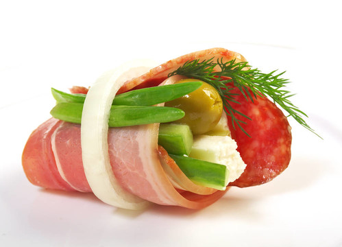 小食拼盤和奶酪；煙熏香腸