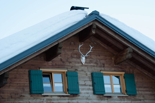 在蒙塔豐河谷的滑雪小屋