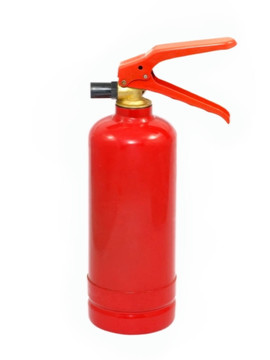 紅色的火extinguisher.isolated。