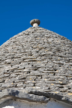 Alberobello s Trulli。普利亞。意大利.