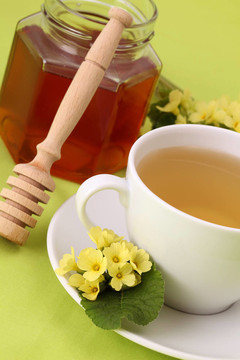 櫻草花和蜂蜜茶與語言