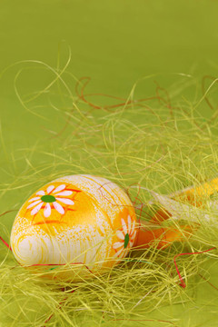 帶花的復(fù)活節(jié)彩蛋