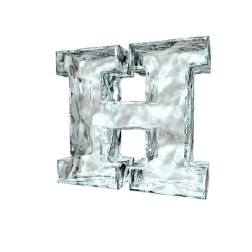 冰凍的字母H