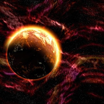 宇宙空間的星球