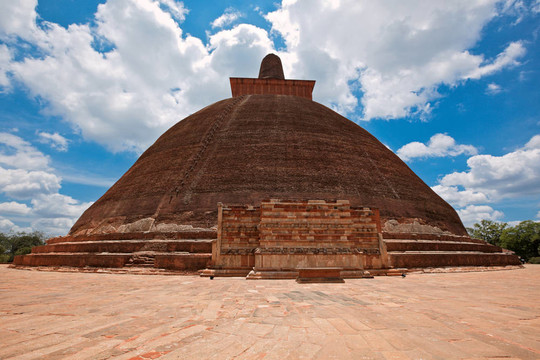 Jetavaranama dagoba（舍利塔）。斯里蘭卡；阿努拉德普勒
