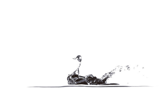 濺起的水花