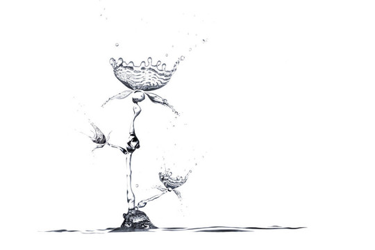 濺起的水花