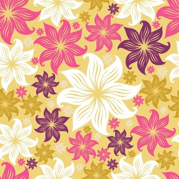 禮來公司無縫的花卉圖案