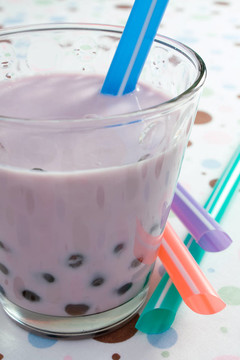 紫色泡泡茶