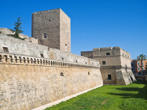 巴里Norman Swabian Castle。Apulia。