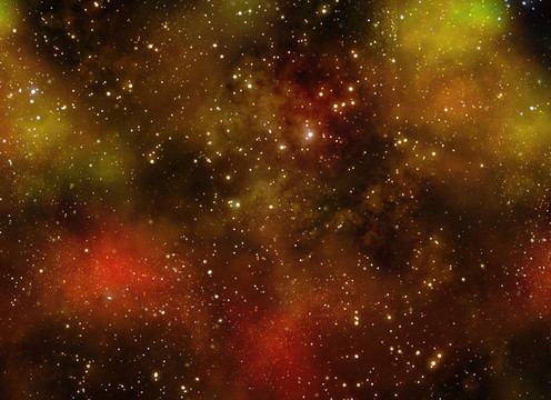 星空的深太空云翳和銀河