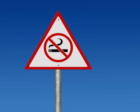 禁止吸煙的路標(biāo)