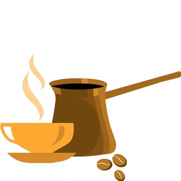 咖啡杯白咖啡豆2