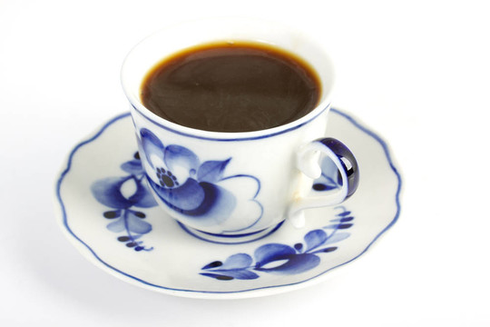 白底咖啡杯