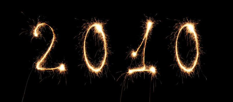 2010新年煙火拼貼數(shù)；