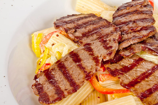 空心面與牛肉醬