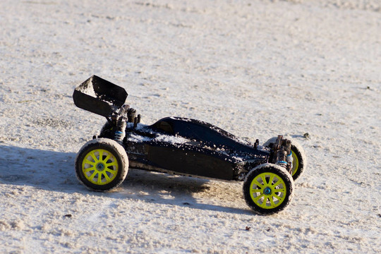 RC車車上的雪