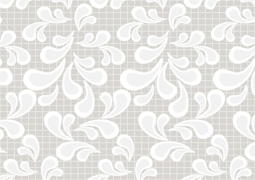 在淺米色背景Paisley