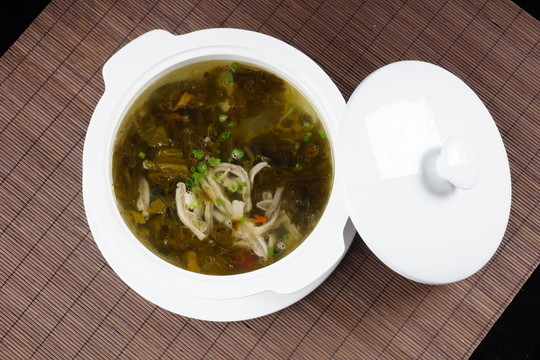 酸菜肉絲湯