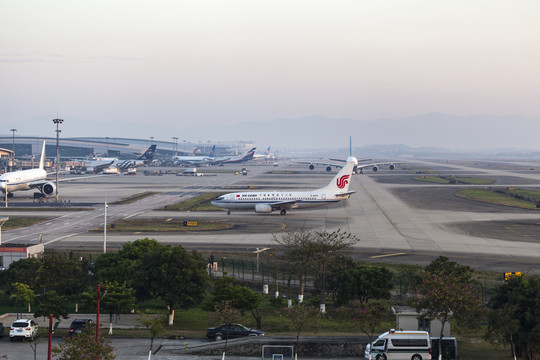 空港 白云機(jī)場 飛機(jī)