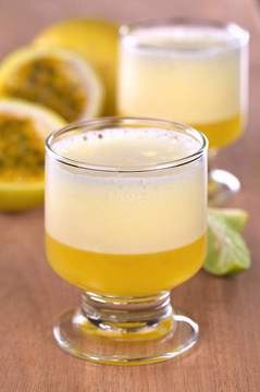 maracuya酸；一個(gè)受歡迎的秘魯雞尾酒