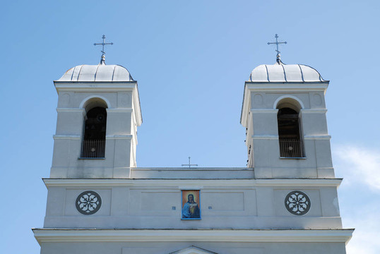 圣誕bohorodyts克教堂的小屋