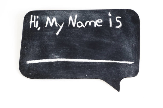 你好；My Name在黑板