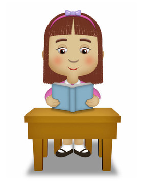 讀書的女孩