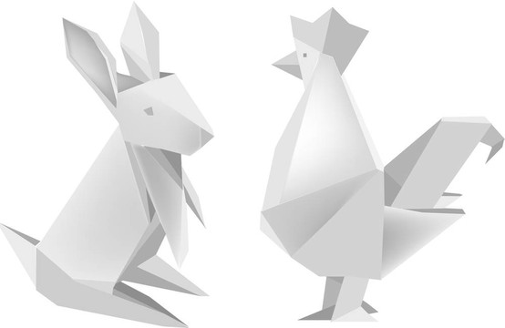 origami_rabbit_and_rooster