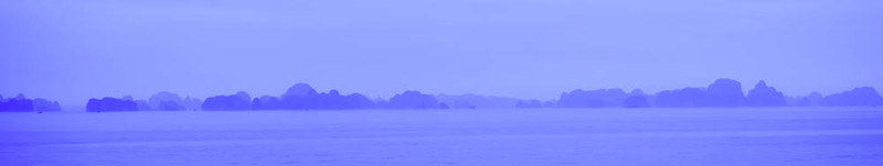 在下龍灣島和Vieitnam海；