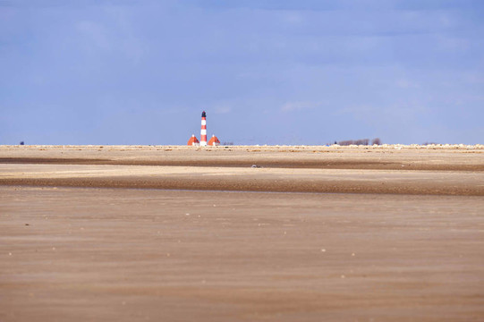 燈塔westerhever；德國(guó)