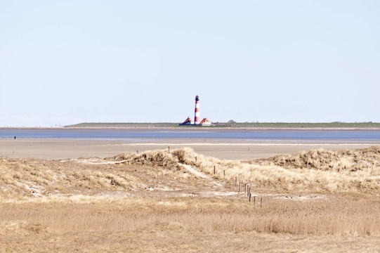 燈塔westerhever；德國(guó)