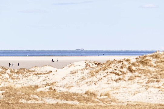 德國海灘的St. Peter Ording；