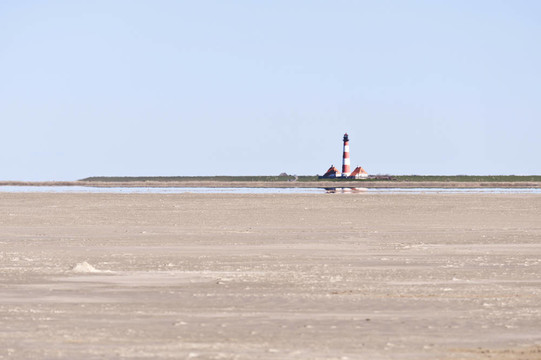 燈塔westerhever；德國