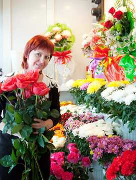 花店里的女人