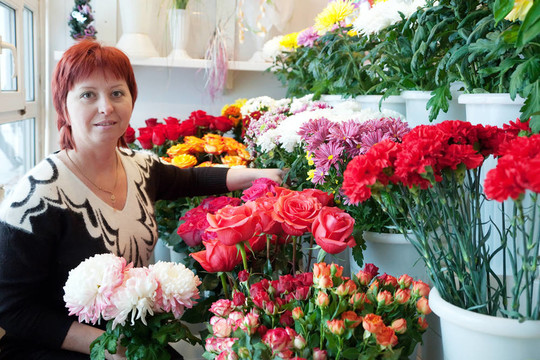 花店里的女人