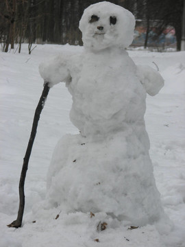 起初雪人最初的春天