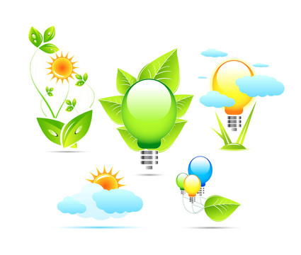 自然與電圖標