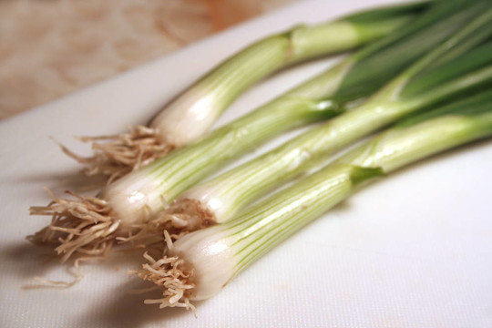 菜板上的大蔥