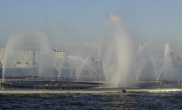 噴泉在Neva