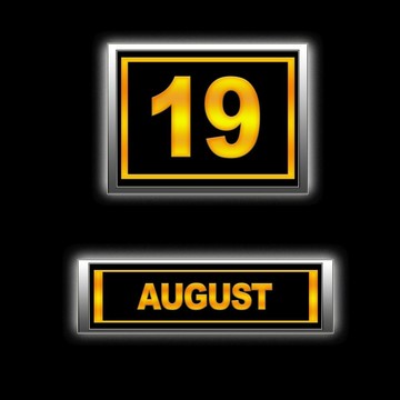 8月19日。