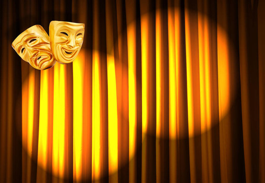 帶面具的戲劇表演概念