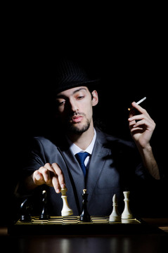 棋手玩他的游戲