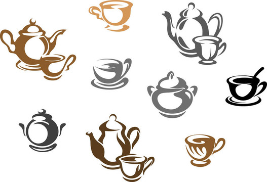 茶杯和茶壺