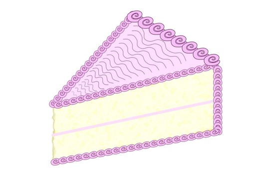 一片生日蛋糕