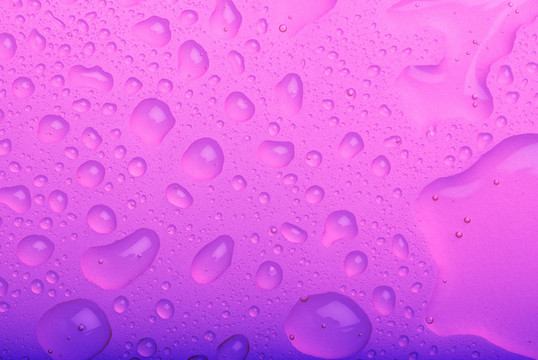 水滴紫色背景