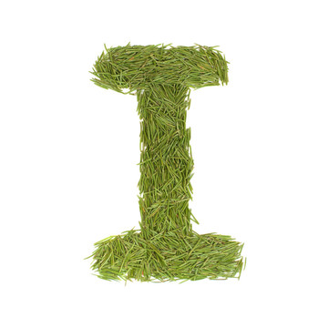 綠色字母；字母i